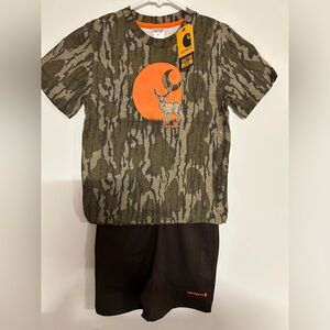Carhartt Toddler Boys Camo Deer Set - 4T - New with tags